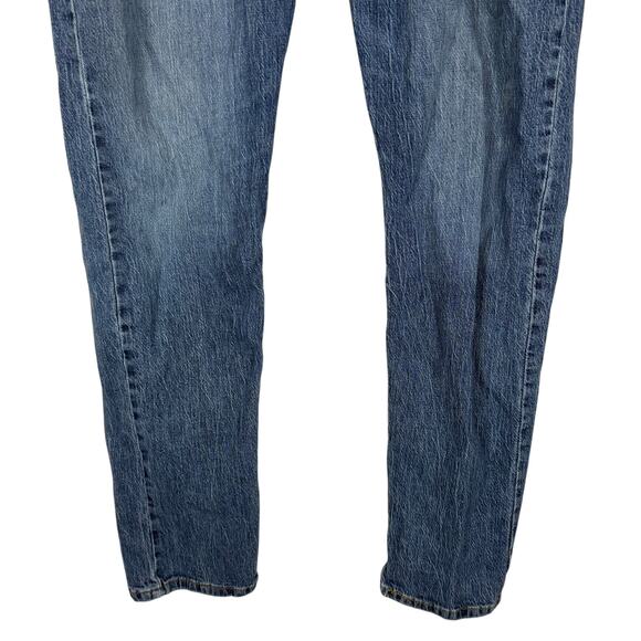 Levi's 502 Jeans Men 34x32 Blue Denim Stretch Pockets Mid-Rise Taper Fit Zip Fly - Picture 4 of 14